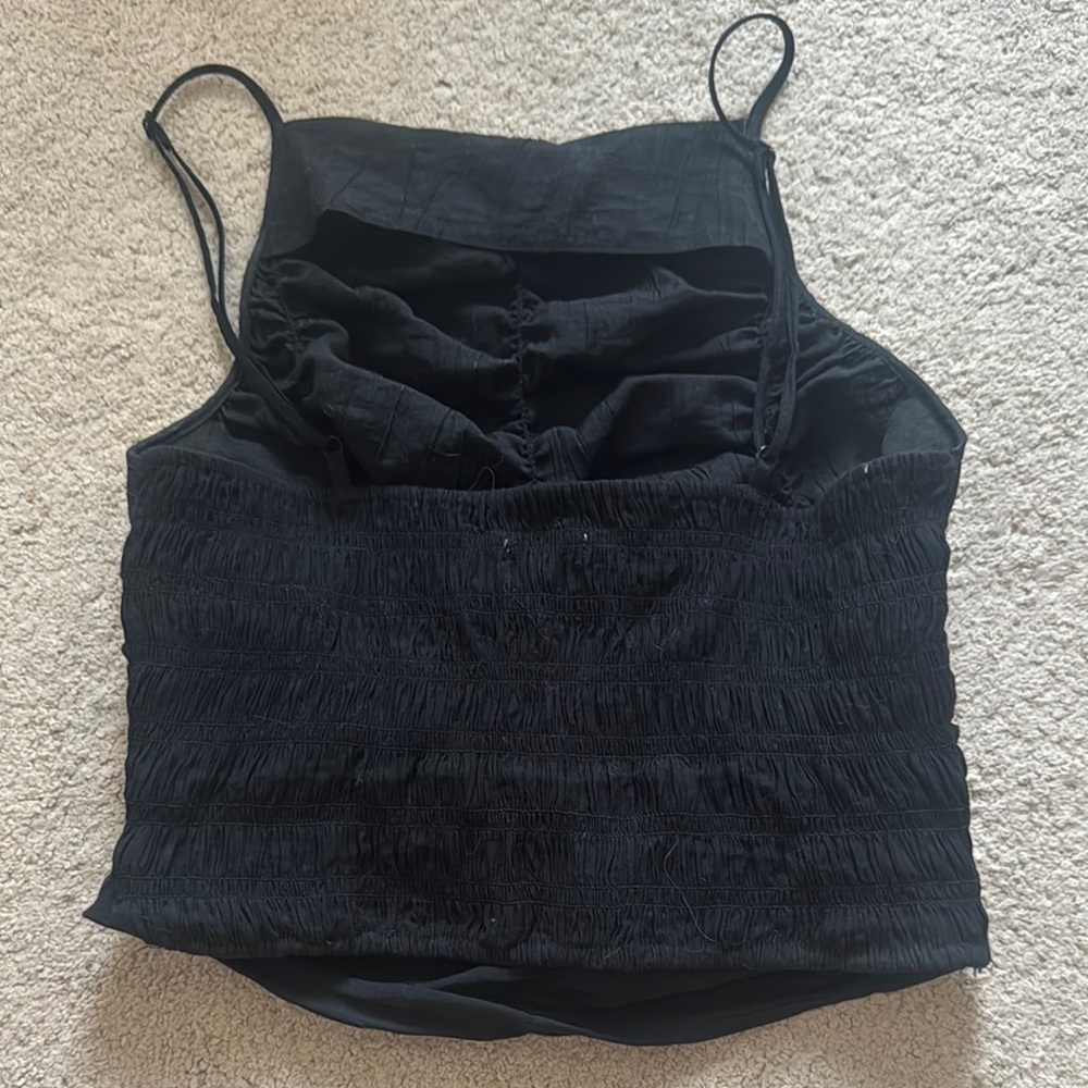 Black Ruched Top - Picture 2 of 2